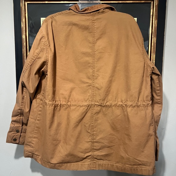 Universal thread women’s XL brown canvas and corduroy chore coat/ utility jacket - Picture 2 of 9